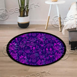 Psychedelic Mushrooms SED-0894 Round Carpet