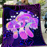 Magic Mushrooms Psychedelic Hallucination Vibrant SED-0899 Quilt