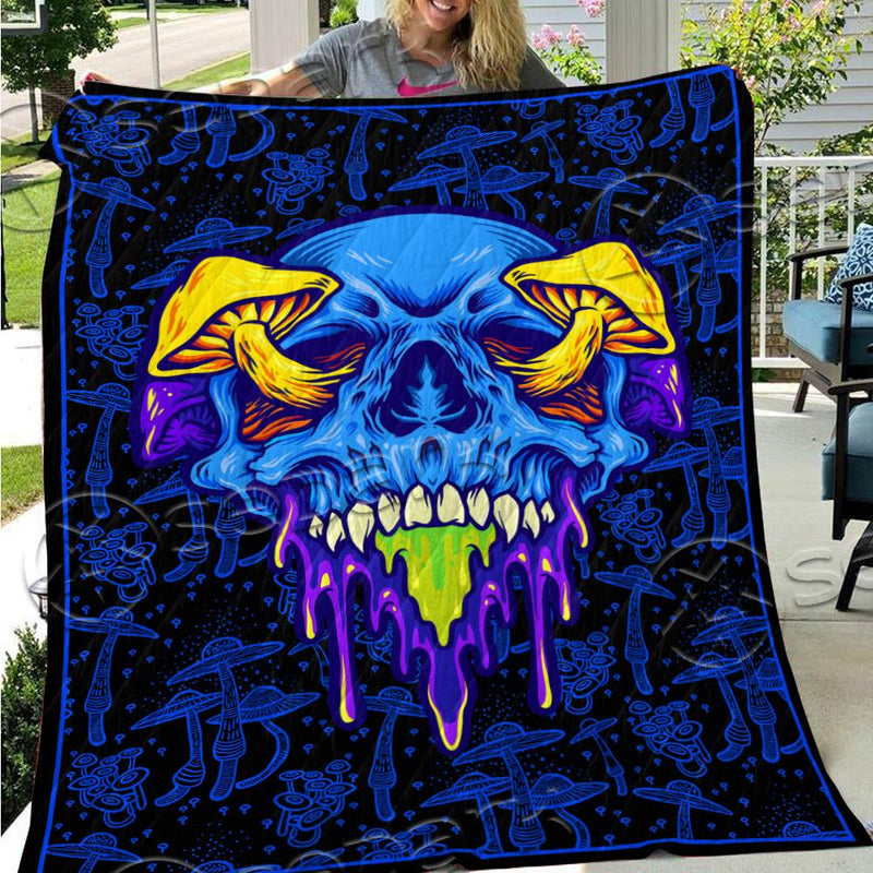 Scary Magic Mushrooms SED-0900 Quilt