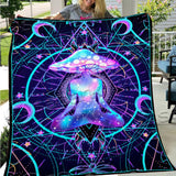 Magic Mushrooms Seamless Pattern SED-0904 Quilt