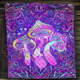 Psychedelic Trippy Mushroom SED-0907 Quilt