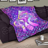 Psychedelic Trippy Mushroom SED-0907 Quilt