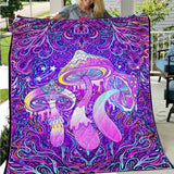 Psychedelic Trippy Mushroom SED-0907 Quilt