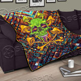 Sugar Skull Magic Mushrooms Psychedelic SED-0908 Quilt