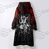 Baphomet 666 SED-0909 Oversized Sherpa Blanket Hoodie