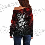 Baphomet 666 SED-0909 Off Shoulder Sweaters