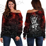 Baphomet 666 SED-0909 Off Shoulder Sweaters