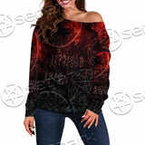 Baphomet 666 SED-0909 Off Shoulder Sweaters