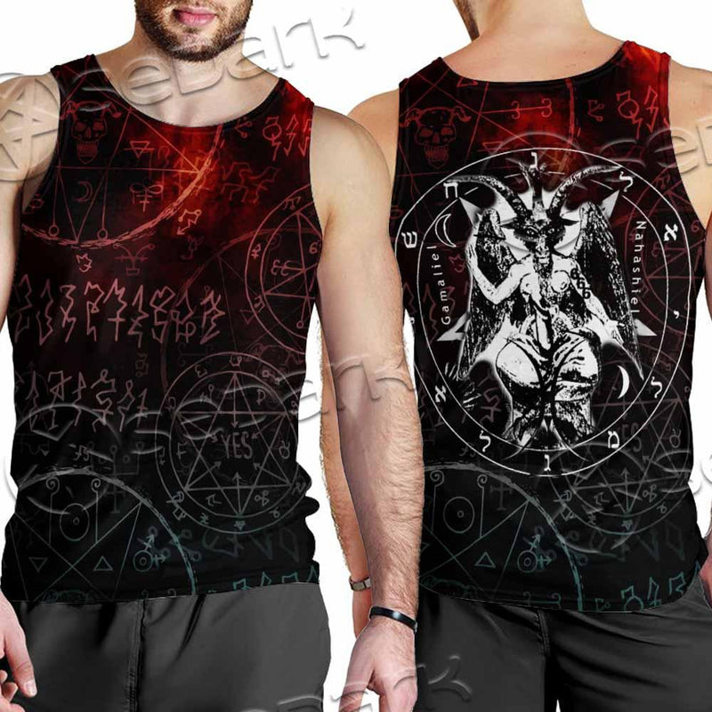 Baphomet 666 SED-0909 Men Tank-tops