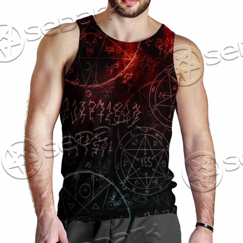 Baphomet 666 SED-0909 Men Tank-tops