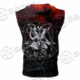 Baphomet 666 SED-0909 Zip Sleeveless Hoodie