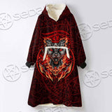 Baphomet Cat SED-0910 Oversized Sherpa Blanket Hoodie