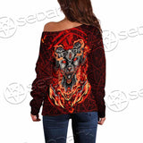 Baphomet Cat SED-0910 Off Shoulder Sweaters