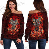 Baphomet Cat SED-0910 Off Shoulder Sweaters