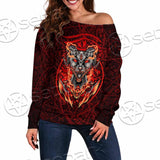 Baphomet Cat SED-0910 Off Shoulder Sweaters