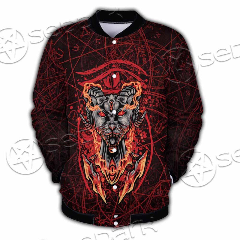 Baphomet Cat SED-0910 Button Jacket