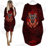 Baphomet Cat SED-0910 Batwing Pocket Dress