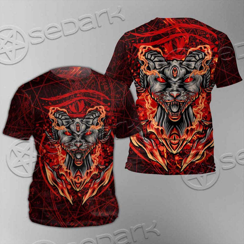 Baphomet Cat SED-0910 Unisex T-shirt
