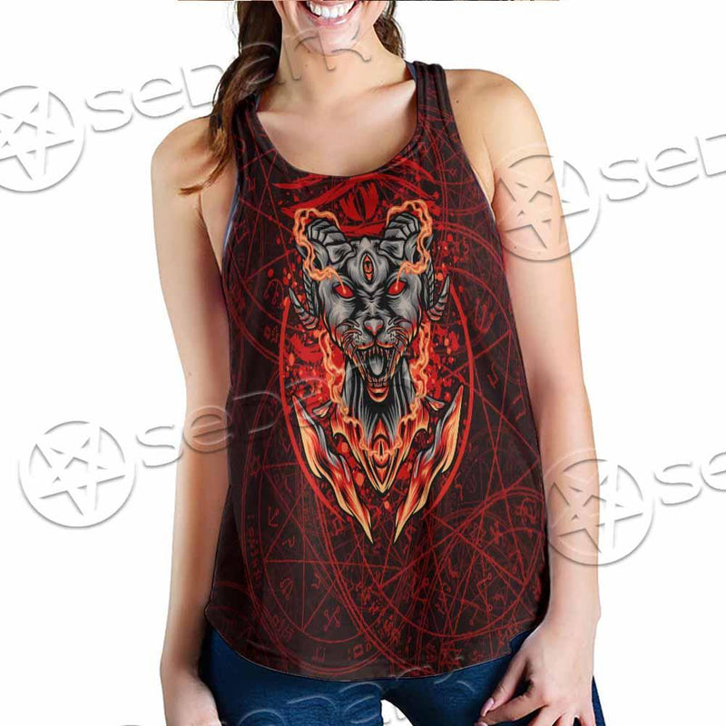 Baphomet Cat SED-0910 Women Tank Top