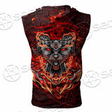 Baphomet Cat SED-0910 Zip Sleeveless Hoodie