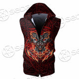 Baphomet Cat SED-0910 Zip Sleeveless Hoodie