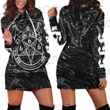 Hail Satan God Is Dead SED-0911 Hoodie Dress