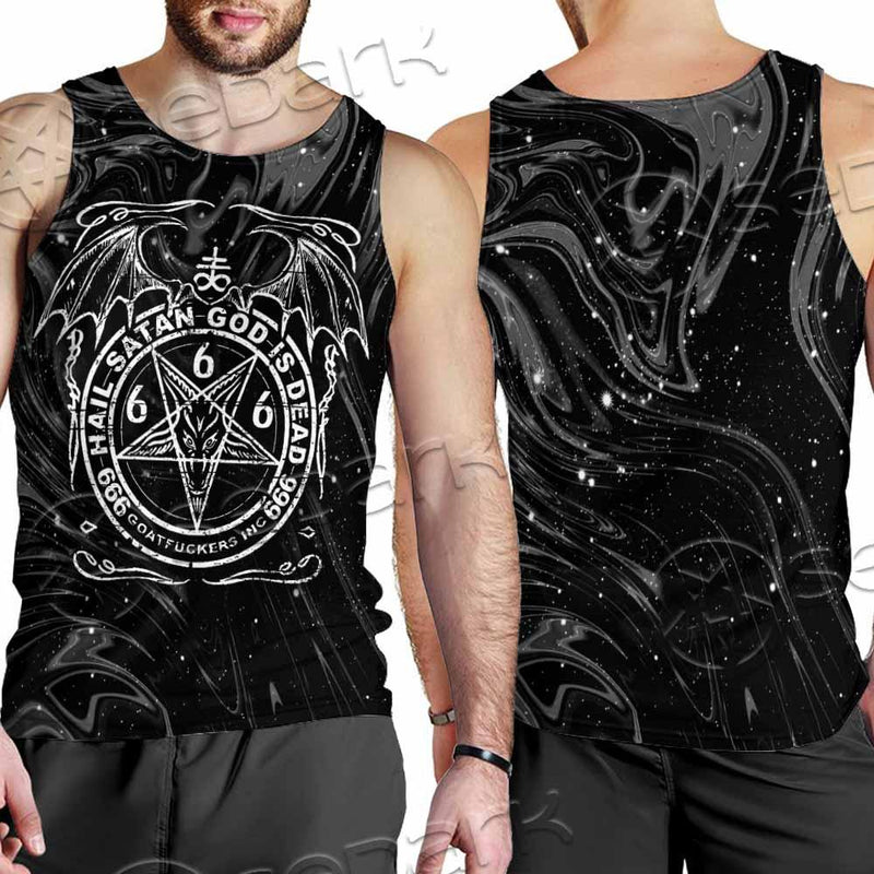 Hail Satan God Is Dead SED-0911 Men Tank-tops