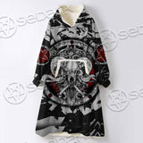 Pentagram Goat Head SED-0914 Oversized Sherpa Blanket Hoodie