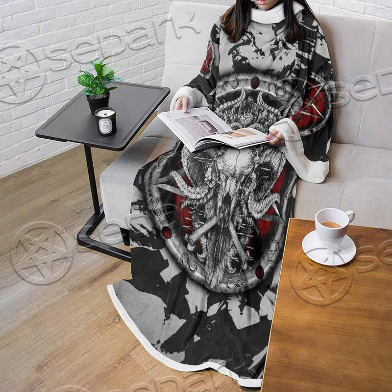 Pentagram Goat Head SED-0914 Sleeved Blanket