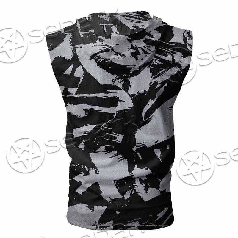 Pentagram Goat Head SED-0914 Zip Sleeveless Hoodie