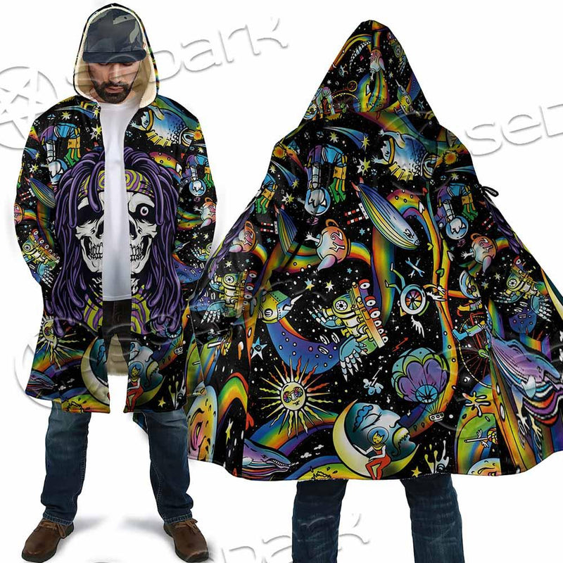 Psychedelic Skull Rasta Character SED-0915 Cloak