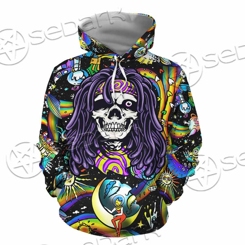 Psychedelic Skull Rasta Character SED-0915 Hoodie & Zip Hoodie