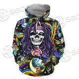 Psychedelic Skull Rasta Character SED-0915 Hoodie & Zip Hoodie