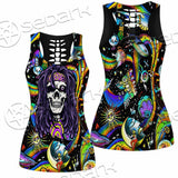 Psychedelic Skull Rasta Character SED-0915 Women Tank Top