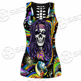 Psychedelic Skull Rasta Character SED-0915 Women Tank Top