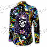 Psychedelic Skull Rasta Character SED-0915 Shirt Allover