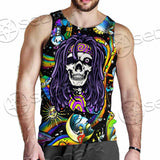 Psychedelic Skull Rasta Character SED-0915 Men Tank-tops