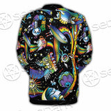 Psychedelic Skull Rasta Character SED-0915 Button Jacket