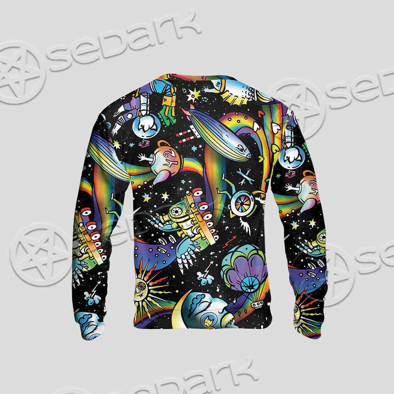 Psychedelic Skull Rasta Character SED-0915 Unisex Sweatshirt