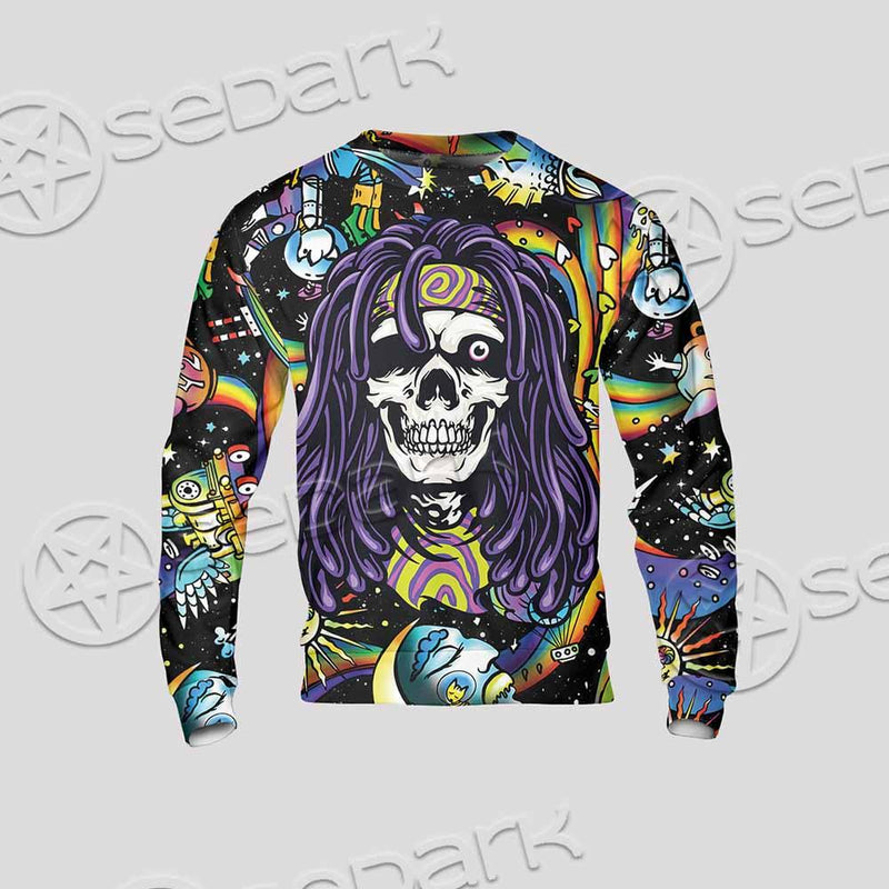 Psychedelic Skull Rasta Character SED-0915 Unisex Sweatshirt