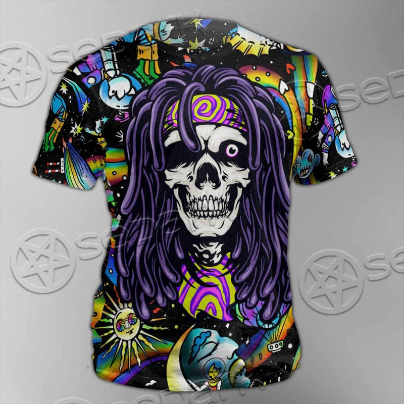 Psychedelic Skull Rasta Character SED-0915 Unisex T-shirt
