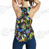 Psychedelic Skull Rasta Character SED-0915 Women Tank Top