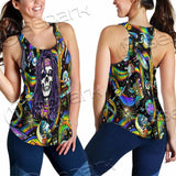 Psychedelic Skull Rasta Character SED-0915 Women Tank Top