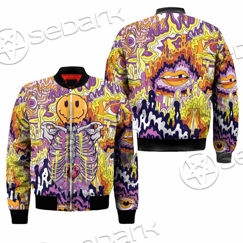 Psychedelic Trippy Skeleton SED-0916 Jacket