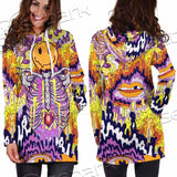 Psychedelic Trippy Skeleton SED-0916 Hoodie Dress