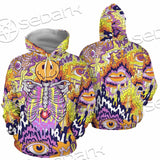 Psychedelic Trippy Skeleton SED-0916 Hoodie & Zip Hoodie