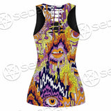Psychedelic Trippy Skeleton SED-0916 Women Tank Top