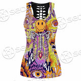 Psychedelic Trippy Skeleton SED-0916 Women Tank Top