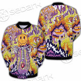 Psychedelic Trippy Skeleton SED-0916 Button Jacket