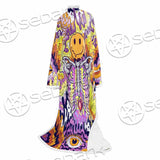 Psychedelic Trippy Skeleton SED-0916 Sleeved Blanket